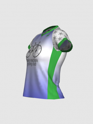 Podiumwear Women's Silver Short Sleeve MTB Jersey - NEW FABRIC 2025!