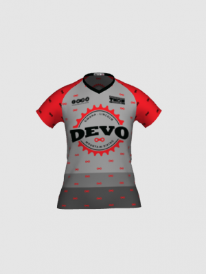 Podiumwear Women's Silver Short Sleeve MTB Jersey