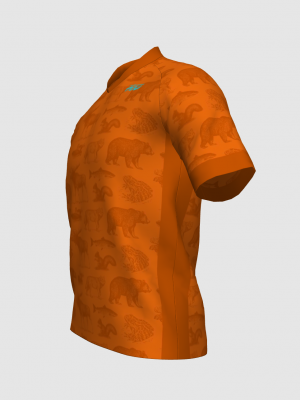 Podiumwear Men's Silver Short Sleeve MTB Jersey - New Fabric 2025!