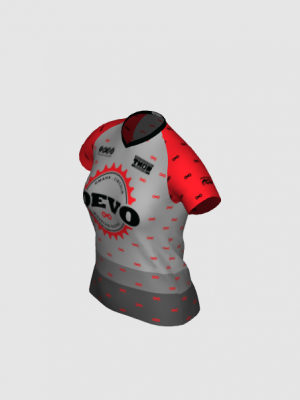 Podiumwear Women's Silver Short Sleeve MTB Jersey - NEW FABRIC 2025!