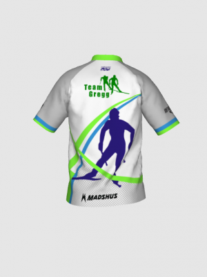 Podiumwear Men's Silver Short Sleeve MTB Jersey - New Fabric 2025!