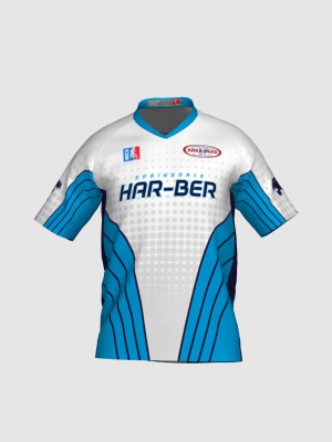 Podiumwear Men's Silver Short Sleeve MTB Jersey - New Fabric 2025!