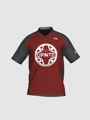Podiumwear Men's Silver Short Sleeve MTB Jersey - New Fabric 2025!