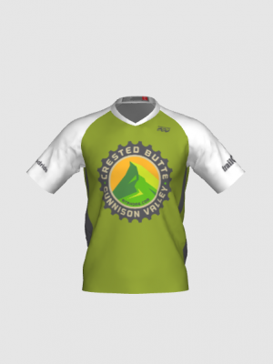 Podiumwear Men's Silver Short Sleeve MTB Jersey - New Fabric 2025!