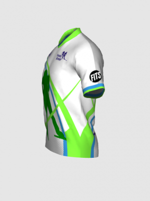 Podiumwear Men's Silver Short Sleeve MTB Jersey - New Fabric 2025!