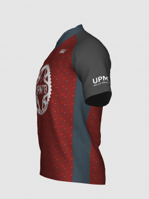 Podiumwear Men's Silver Short Sleeve MTB Jersey - New Fabric 2025!
