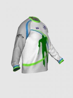 Podiumwear Unisex Silver Long Sleeve Tech Tee - New Fabric 2025!