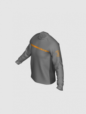 Podiumwear Unisex Silver Long Sleeve Tech Tee - New Fabric 2025!