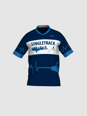 Podiumwear Men's Silver Short Sleeve MTB Jersey - New Fabric 2025!
