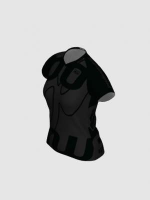 Podiumwear Women's Silver Short Sleeve MTB Jersey - NEW FABRIC 2025!