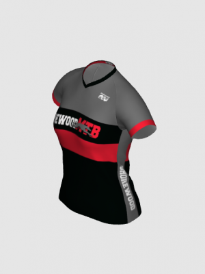 Podiumwear Women's Silver Short Sleeve MTB Jersey - NEW FABRIC 2025!