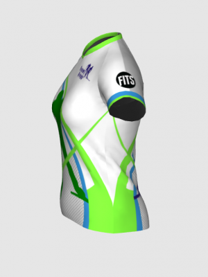 Podiumwear Women's Silver Short Sleeve MTB Jersey - NEW FABRIC 2025!