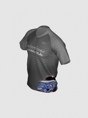 Podiumwear Men's Silver Short Sleeve MTB Jersey - New Fabric 2025!