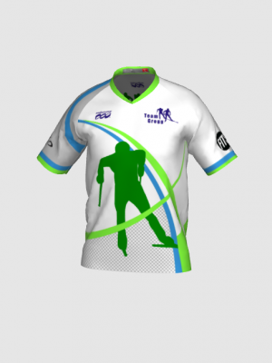 Podiumwear Men's Silver Short Sleeve MTB Jersey - New Fabric 2025!