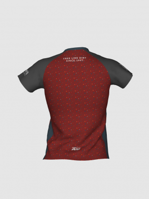 Podiumwear Women's Silver Short Sleeve MTB Jersey - NEW FABRIC 2025!