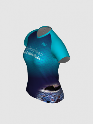 Podiumwear Women's Silver Short Sleeve MTB Jersey - NEW FABRIC 2025!