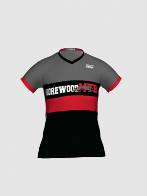 Podiumwear Women's Silver Short Sleeve MTB Jersey - NEW FABRIC 2025!