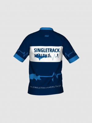 Podiumwear Men's Silver Short Sleeve MTB Jersey - New Fabric 2025!