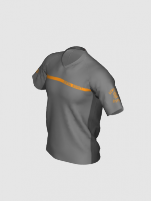 Podiumwear Men's Silver Short Sleeve MTB Jersey - New Fabric 2025!