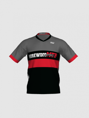 Podiumwear Men's Silver Short Sleeve MTB Jersey - New Fabric 2025!