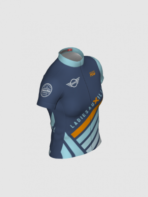 Podiumwear Women's Silver Full Zip Jersey