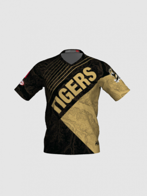 Podiumwear Men's Silver Short Sleeve MTB Jersey - New Fabric 2025!