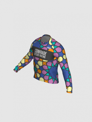 Podiumwear Men's Gold Merino Wool Long Sleeve Jersey