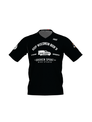 Podiumwear Men's Silver Short Sleeve MTB Jersey - New Fabric 2025!