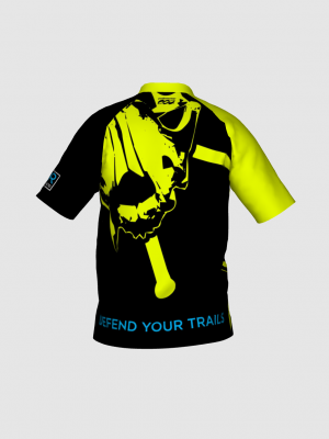 Podiumwear Men's Silver Short Sleeve MTB Jersey - New Fabric 2025!
