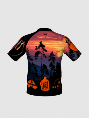 Podiumwear Men's Silver Short Sleeve MTB Jersey - New Fabric 2025!