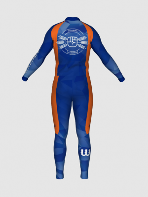 Podiumwear Unisex Silver Two-Piece Race Suit