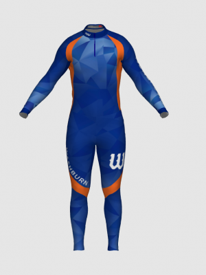 Podiumwear Unisex Silver Two-Piece Race Suit