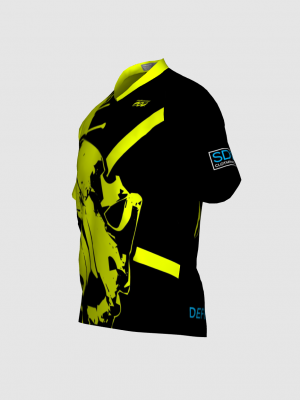 Podiumwear Men's Silver Short Sleeve MTB Jersey - New Fabric 2025!