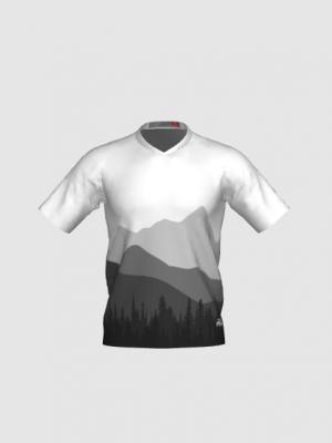 Podiumwear Men's Silver Short Sleeve MTB Jersey