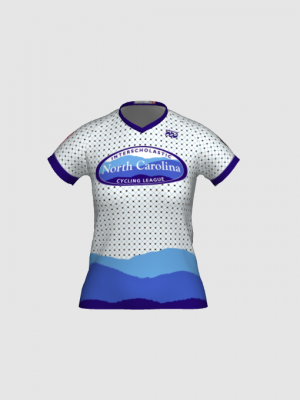 Podiumwear Women's Silver Short Sleeve MTB Jersey - NEW FABRIC 2025!