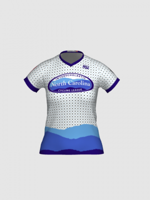 Podiumwear Women's Silver Short Sleeve MTB Jersey