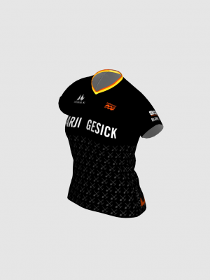 Podiumwear Women's Silver Short Sleeve MTB Jersey - NEW FABRIC 2025!