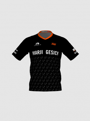 Podiumwear Men's Silver Short Sleeve MTB Jersey - New Fabric 2025!
