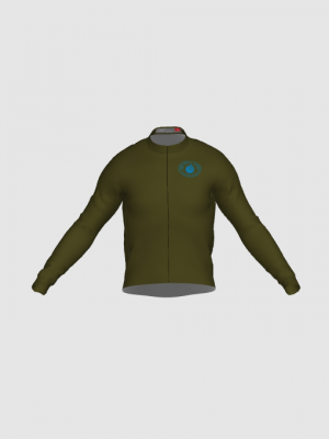 Podiumwear Men's Gold Merino Wool Long Sleeve Jersey