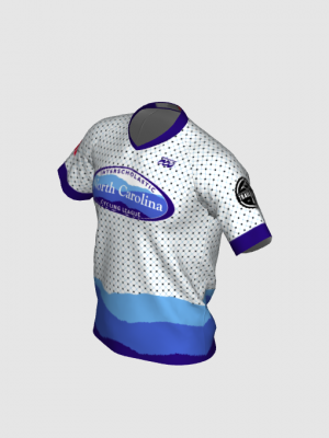 Podiumwear Men's Silver Short Sleeve MTB Jersey