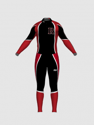 Podiumwear Unisex Silver Two-Piece Race Suit