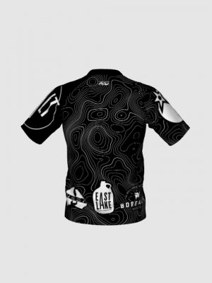 Podiumwear Men's Silver Short Sleeve MTB Jersey - New Fabric 2025!