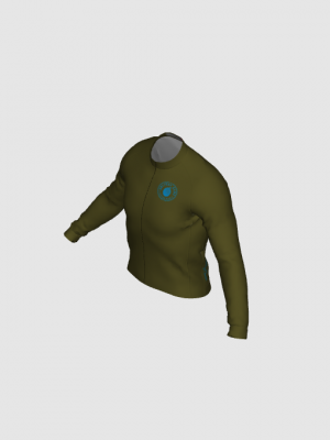 Podiumwear Men's Gold Merino Wool Long Sleeve Jersey