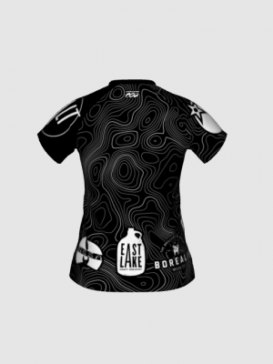 Podiumwear Women's Silver Short Sleeve MTB Jersey - NEW FABRIC 2025!