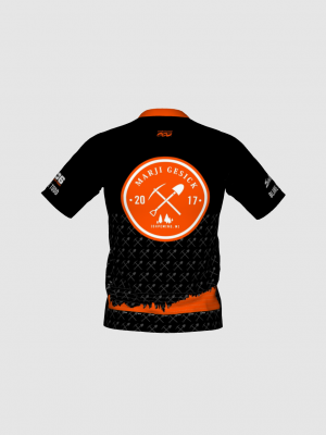 Podiumwear Men's Silver Short Sleeve MTB Jersey - New Fabric 2025!