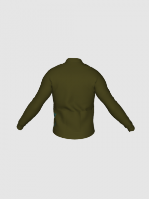 Podiumwear Men's Gold Merino Wool Long Sleeve Jersey