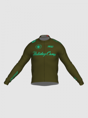 Podiumwear Men's Gold Merino Wool Long Sleeve Jersey