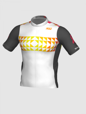 Podiumwear Men's Silver Full Zip Jersey