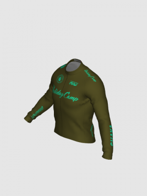 Podiumwear Men's Gold Merino Wool Long Sleeve Jersey