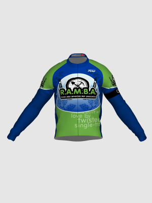 Podiumwear Men's Gold Merino Wool Long Sleeve Jersey